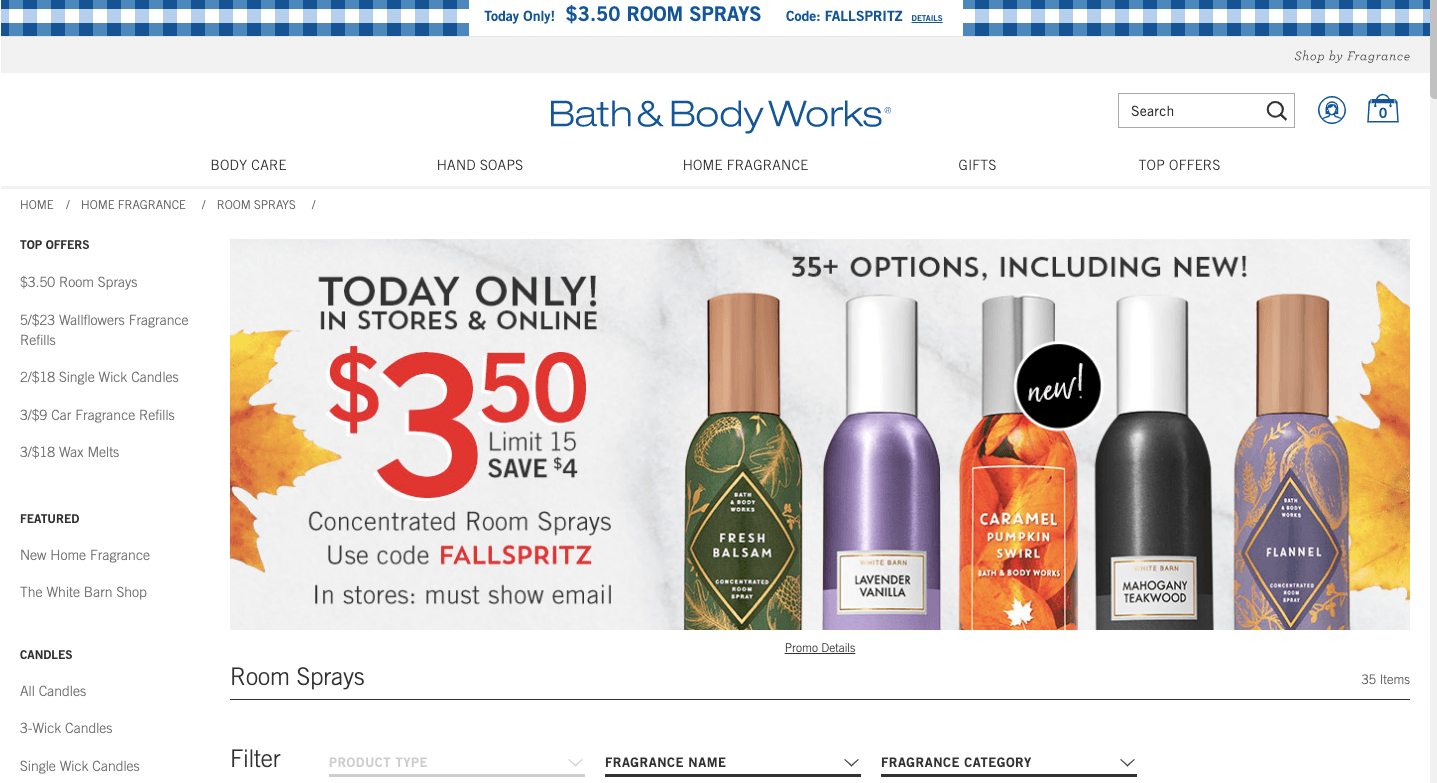 customer experience examples: Bath&Body Works