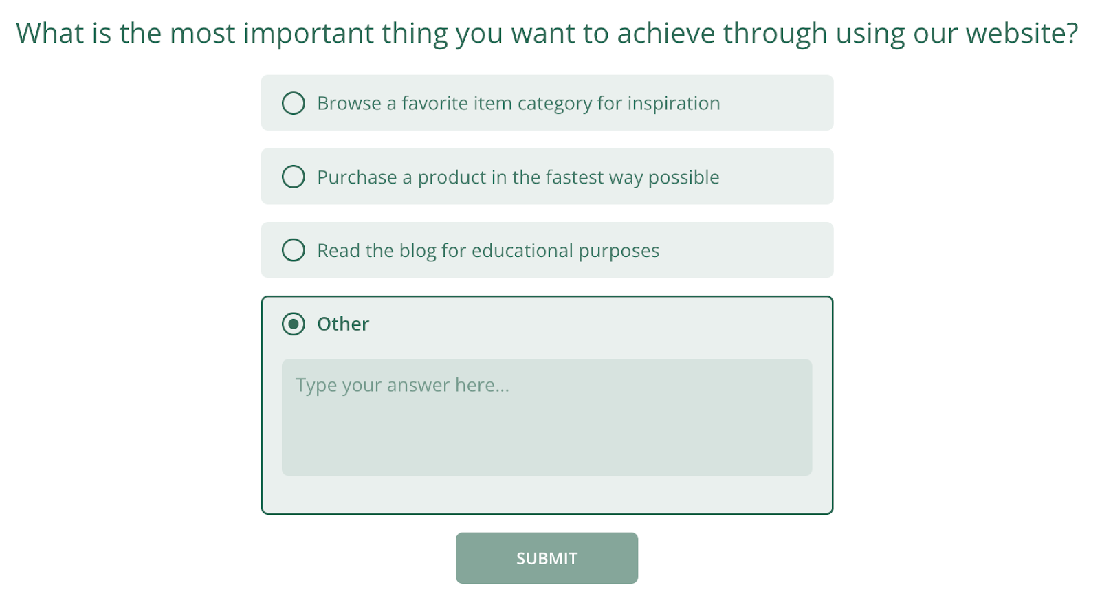 limit open-ended questions in surveys