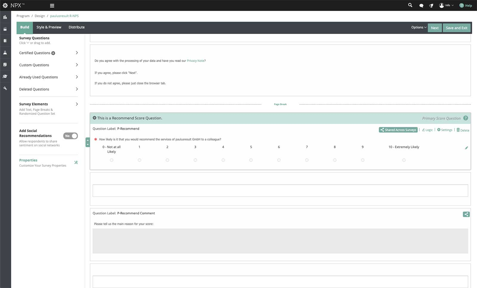 customer satisfaction tools NICE Satmetrix survey builder