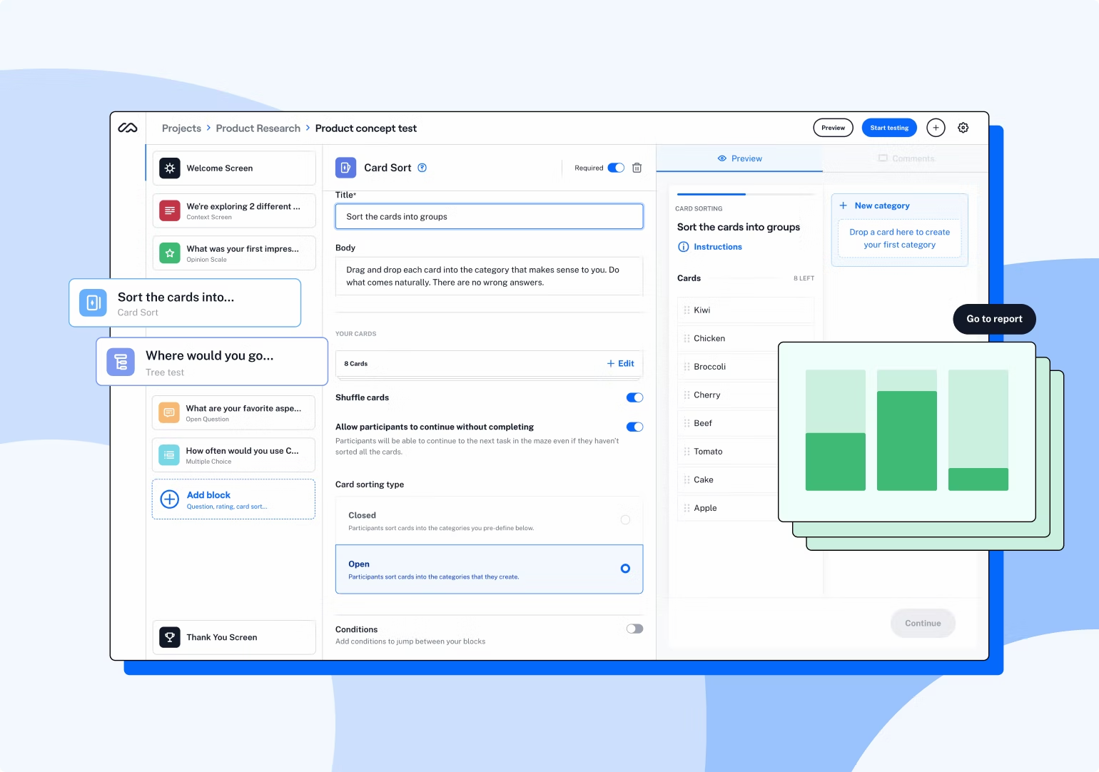 Message testing tools - Maze